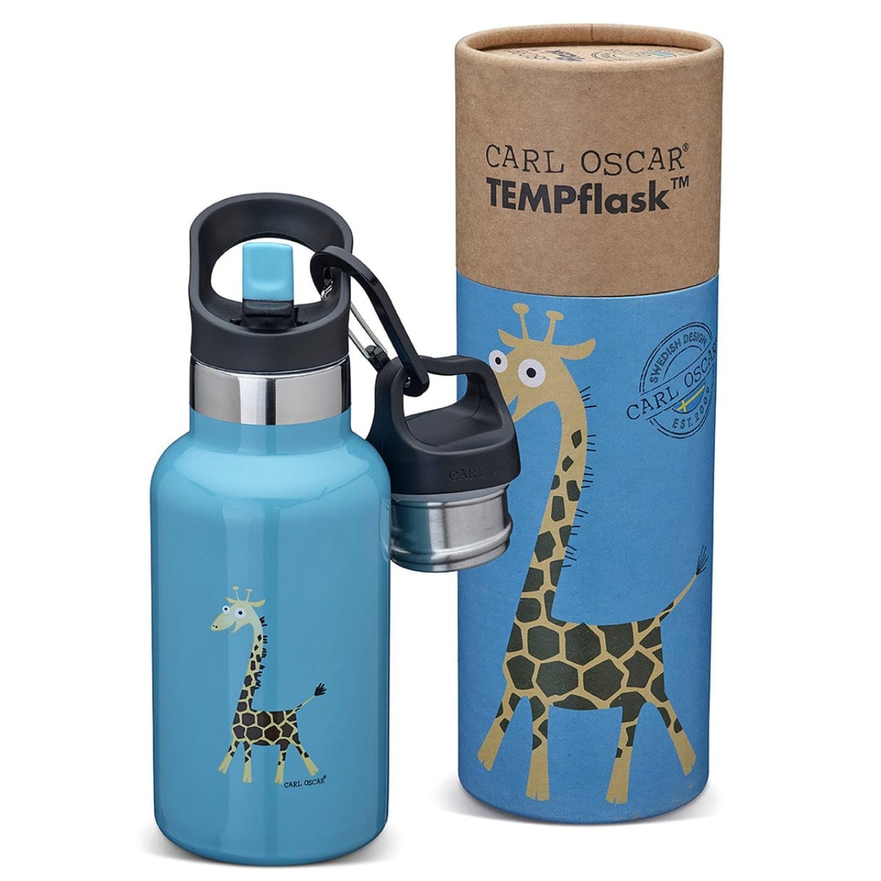 Carl Oscar Thermosflessen kinderen Thermosfles - 0.35L - Giraffe | TempFlask