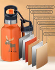 Carl Oscar Thermosflessen kinderen Thermosfles - 0.35L - Koe | TempFlask