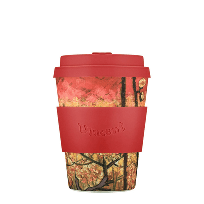 Ecoffee Cup To Go Koffie- en Theemokken Koffie- en theekop to go - 350ml | Van Gogh Flowering Plum