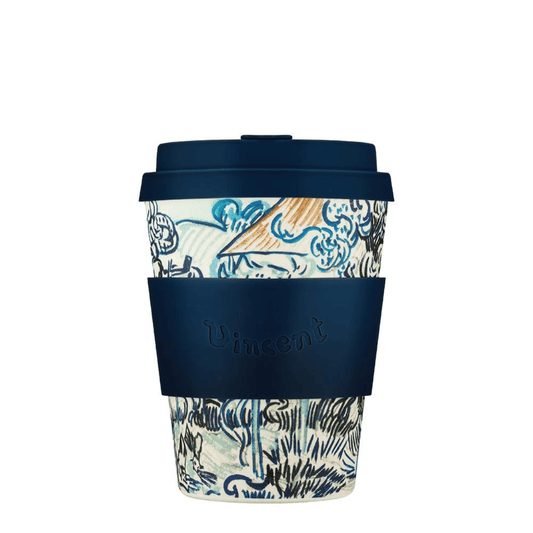 Ecoffee Cup To Go Koffie- en Theemokken Koffie- en theekop to go - 350ml | Van Gogh Oude wijngaard met boerin
