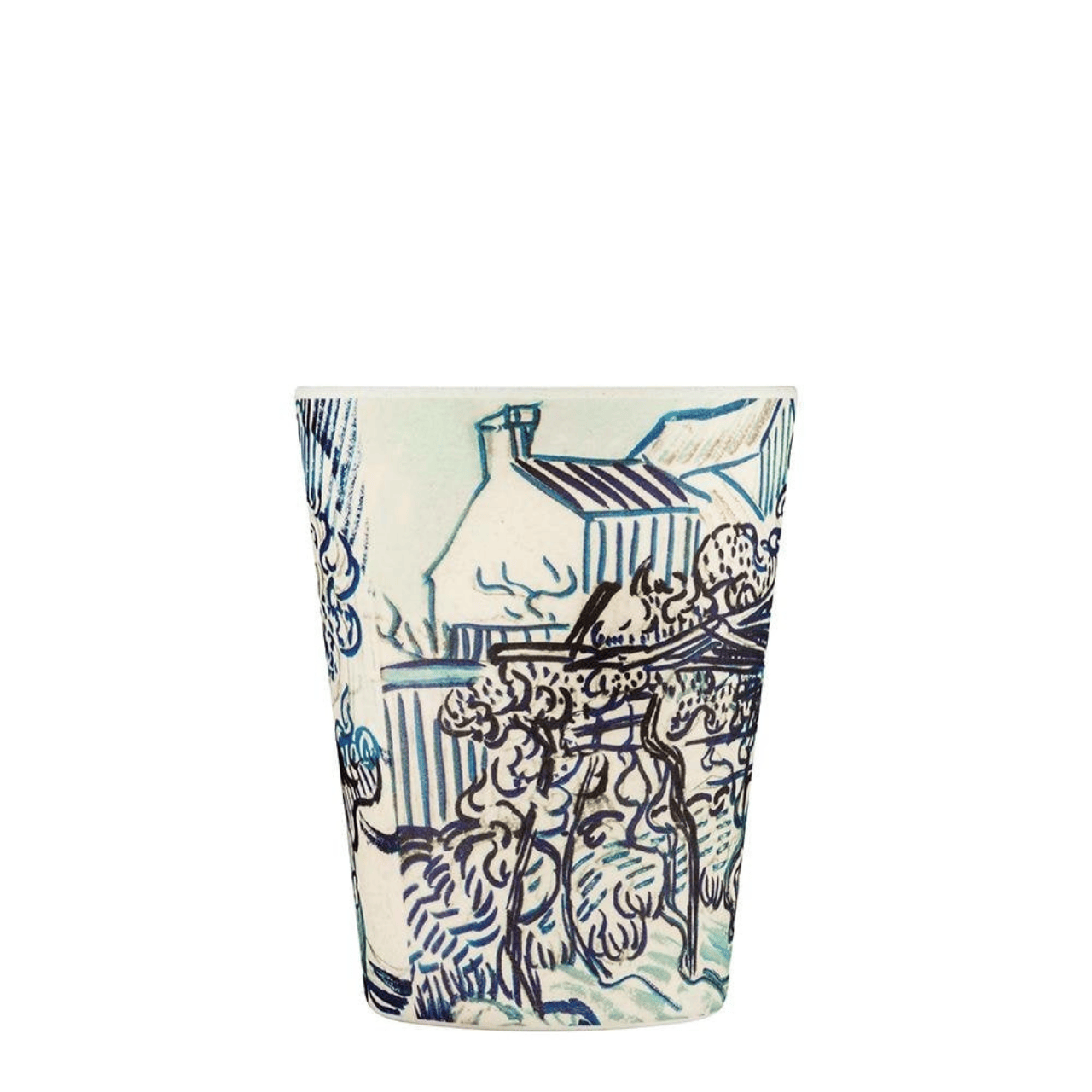 Ecoffee Cup To Go Koffie- en Theemokken Koffie- en theekop to go - 350ml | Van Gogh Oude wijngaard met boerin