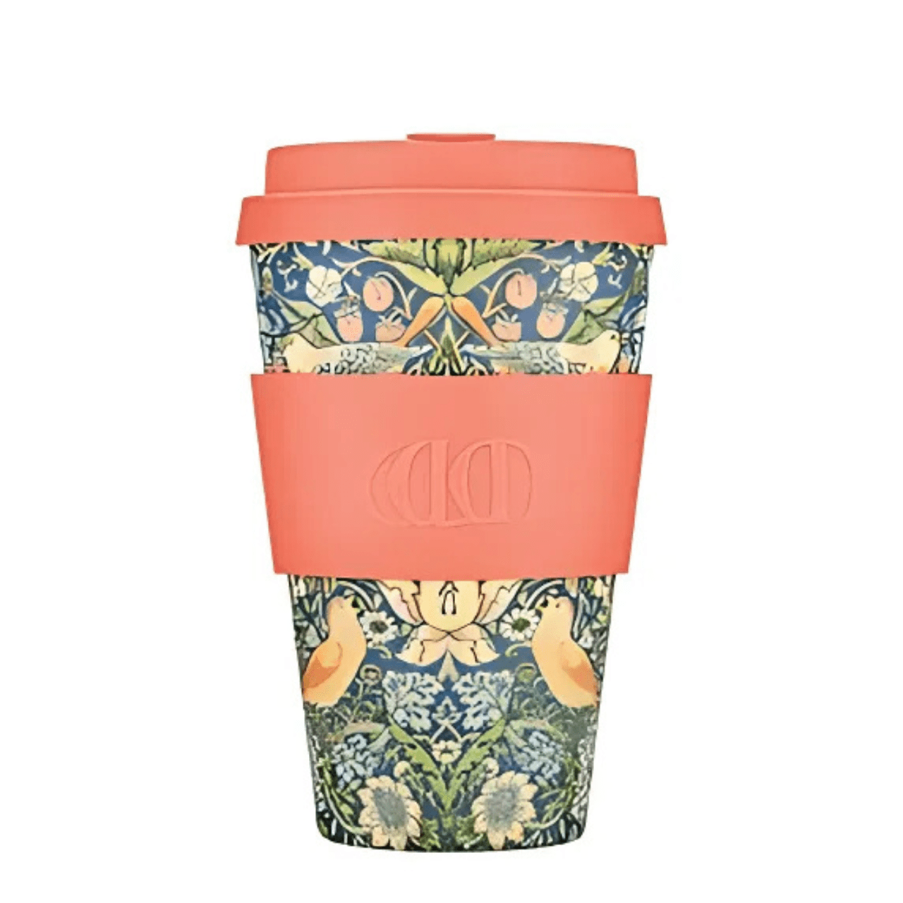 Ecoffee Cup To Go Koffie- en Theemokken Koffie- en theekop to go - 400ml | William Morris Strawberry Thief