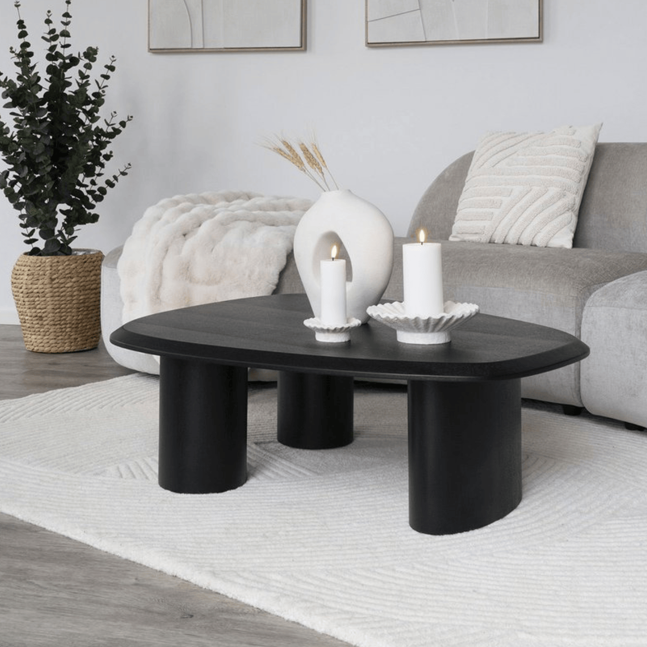 House Nordic Vaas Vaas - Organische keramiek - Wit - 27,8 cm