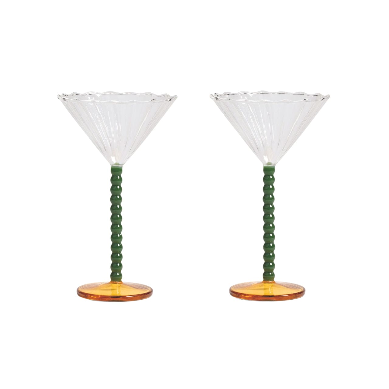 &klevering Champagneglazen Champagneglazen - 2-delige set | Coupe Perle