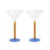 Champagneglazen - 2-delige set | Coupe Perle Amber
