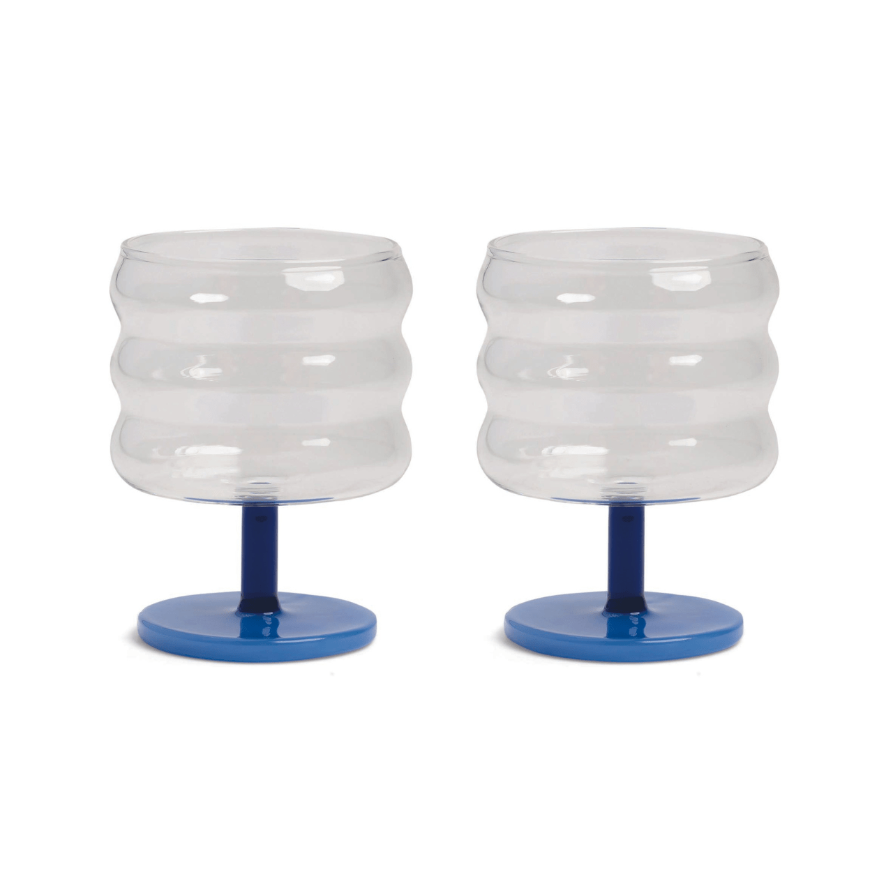 &klevering Champagneglazen Drinkglas - 2-delige set | Mingle Blue