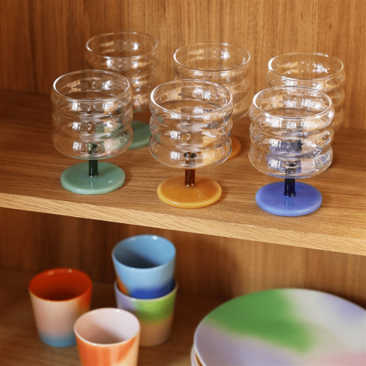 &klevering Champagneglazen Drinkglas - 2-delige set | Mingle Blue