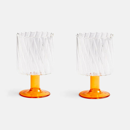 &klevering Champagneglazen Drinkglas - 2-delige set | Twirl Orange