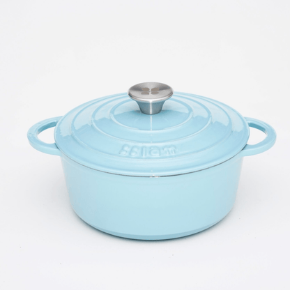 Lätt Home Braadpan Braadpan 22cm - 3,5L - Emaille Gietijzer | Bleu