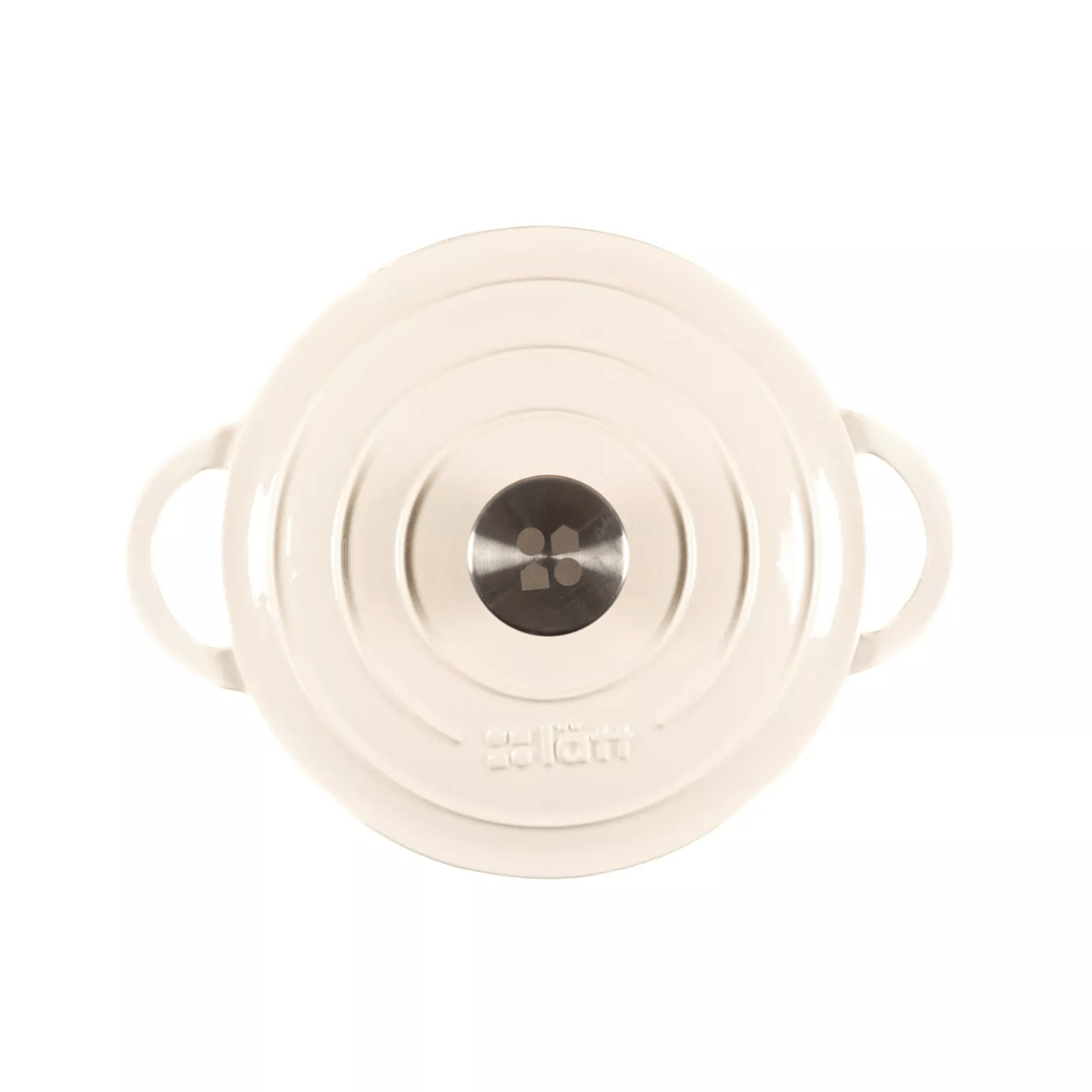 Lätt Home Braadpan Braadpan 22x10.5 cm – 3,35 L – Wit | Geëmailleerd Gietijzer