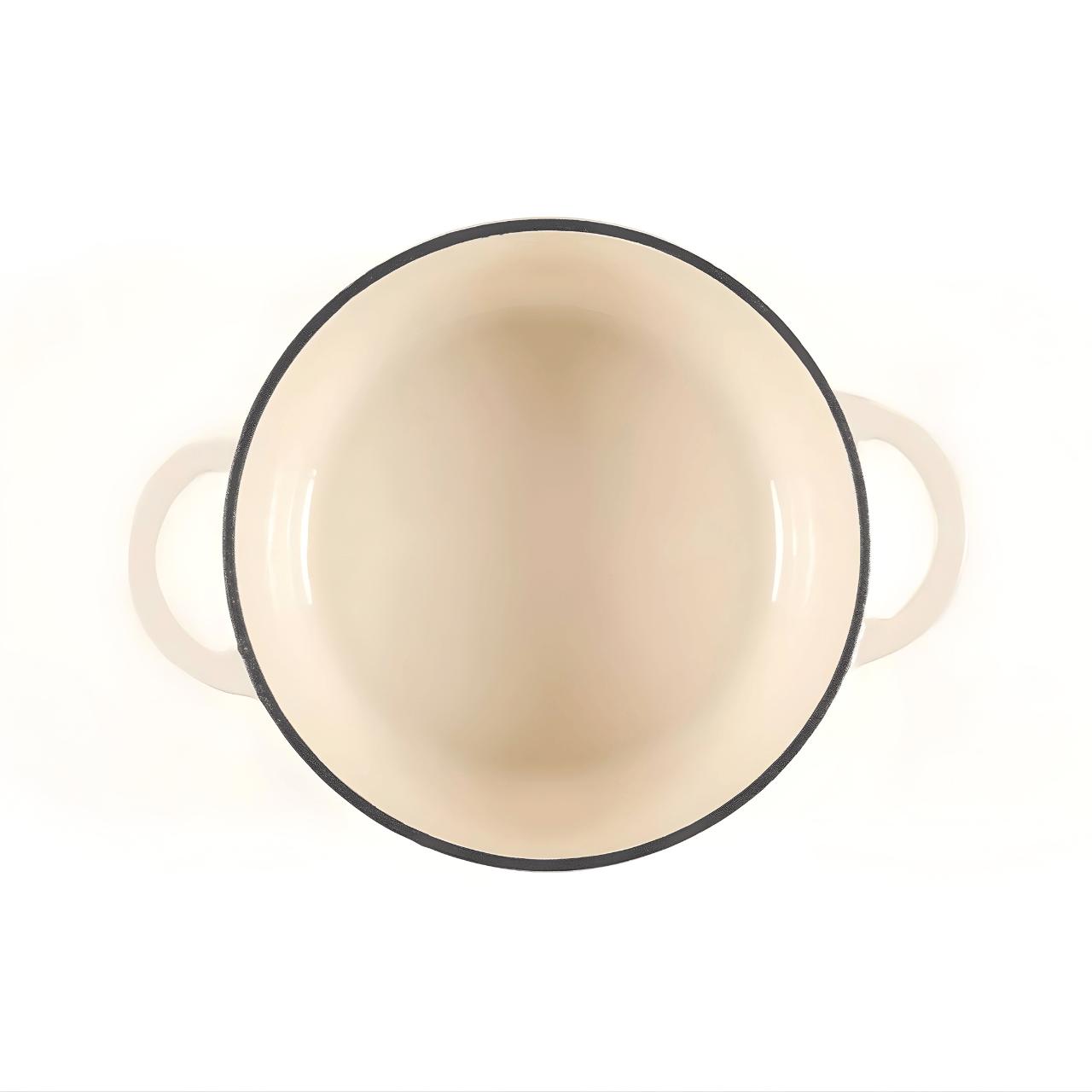 Lätt Home Braadpan Braadpan 22x10.5 cm – 3,35 L – Wit | Geëmailleerd Gietijzer