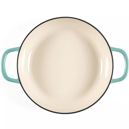 Lätt Home Braadpan Braadpan 30 cm – 3,2 L – Mint | Geëmailleerd Gietijzer