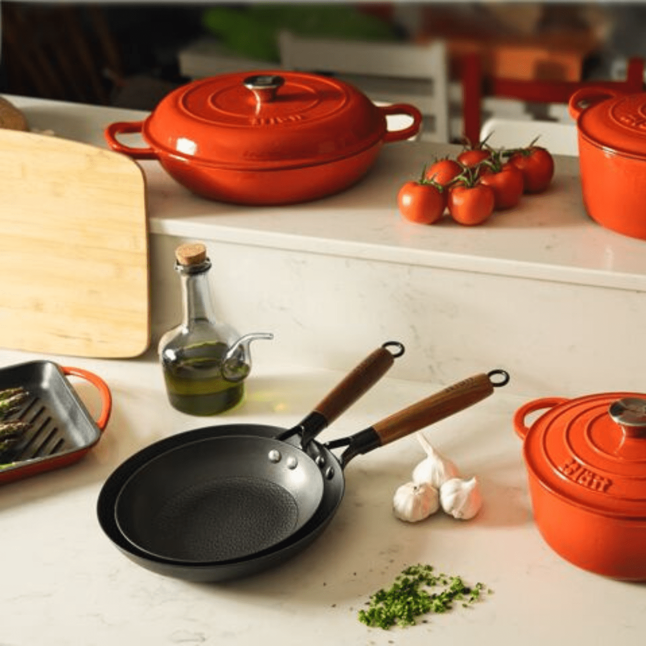 Lätt Home Braadpan Koekenpan 20cm - Gietijzer | Wood