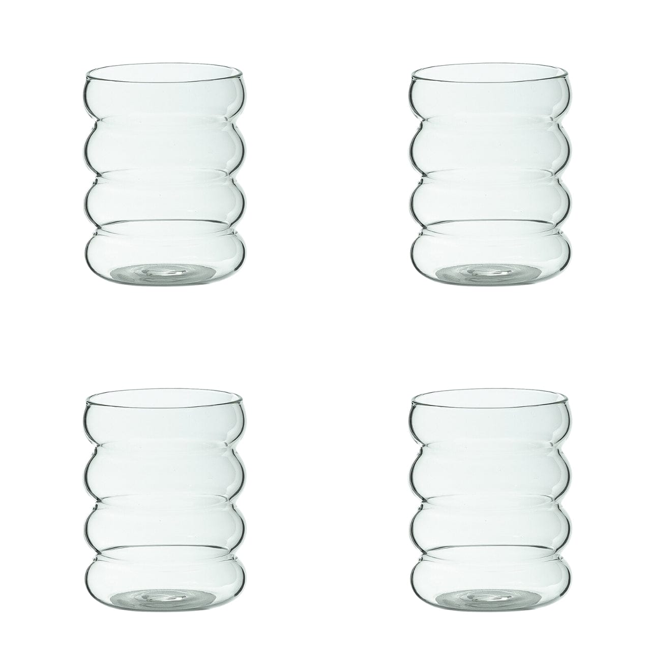 Maison Saar Drinkglas Drinkglas 2-delige set - 34cl | Clear Waves