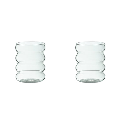 Maison Saar Drinkglas Drinkglas 2-delige set - 34cl | Clear Waves Drinkglas 2-delige set - 34cl | Clear Waves