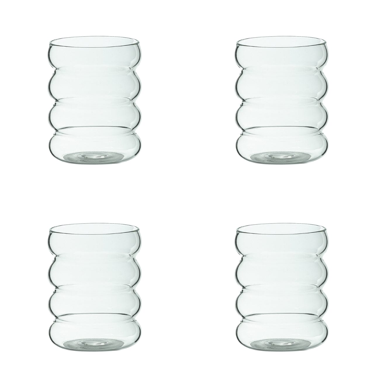 Maison Saar Drinkglas Drinkglas 4-delige set - 34cl | Clear Waves Drinkglas 2-delige set - 34cl | Clear Waves