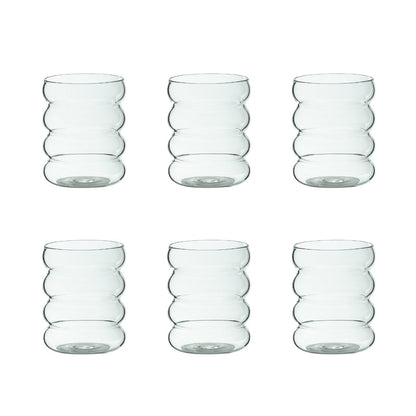 Maison Saar Drinkglas Drinkglas 6-delige set - 34cl | Clear Waves Drinkglas 2-delige set - 34cl | Clear Waves