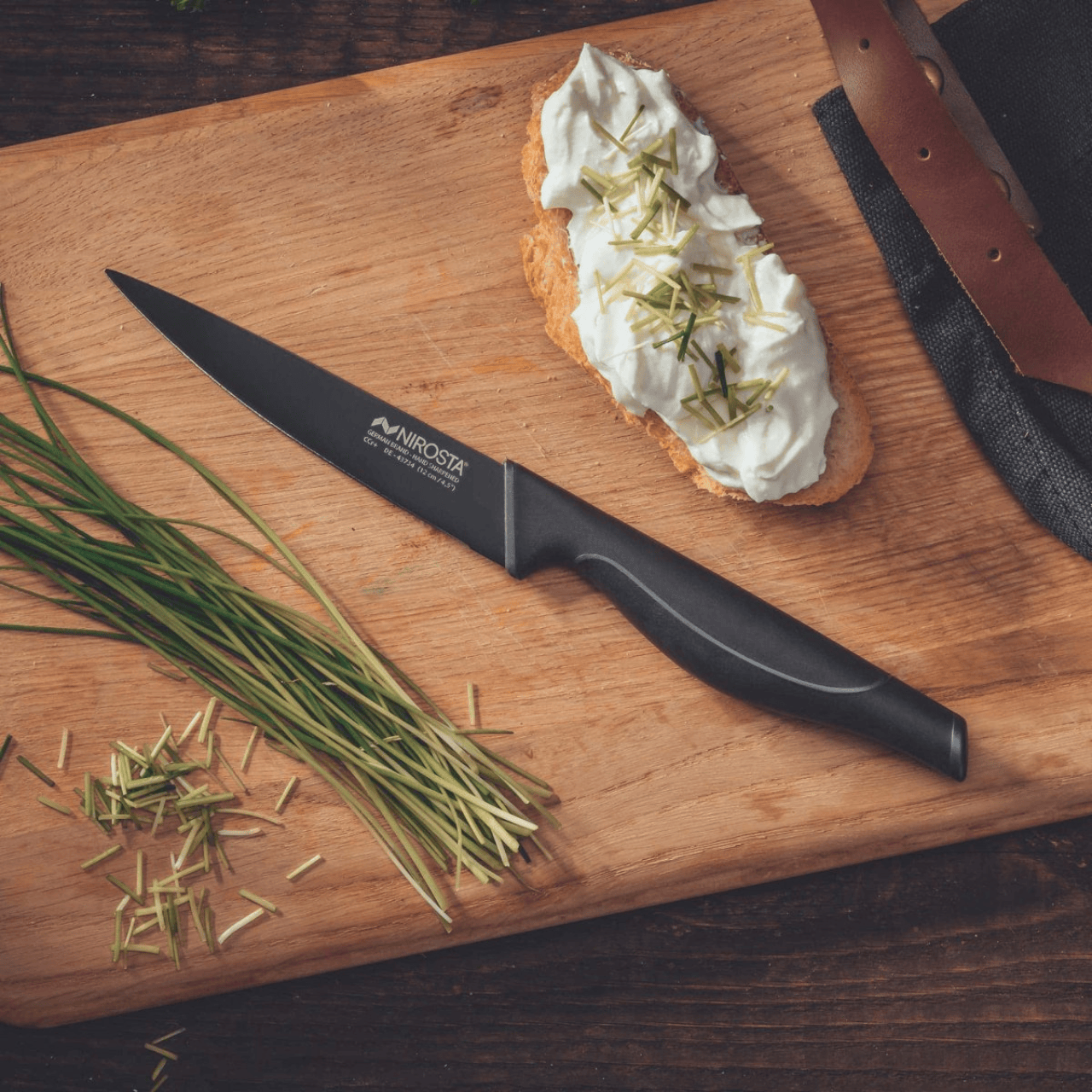 Nirosta Messenset Officemes 24 cm – Zwart RVS | Black Edition