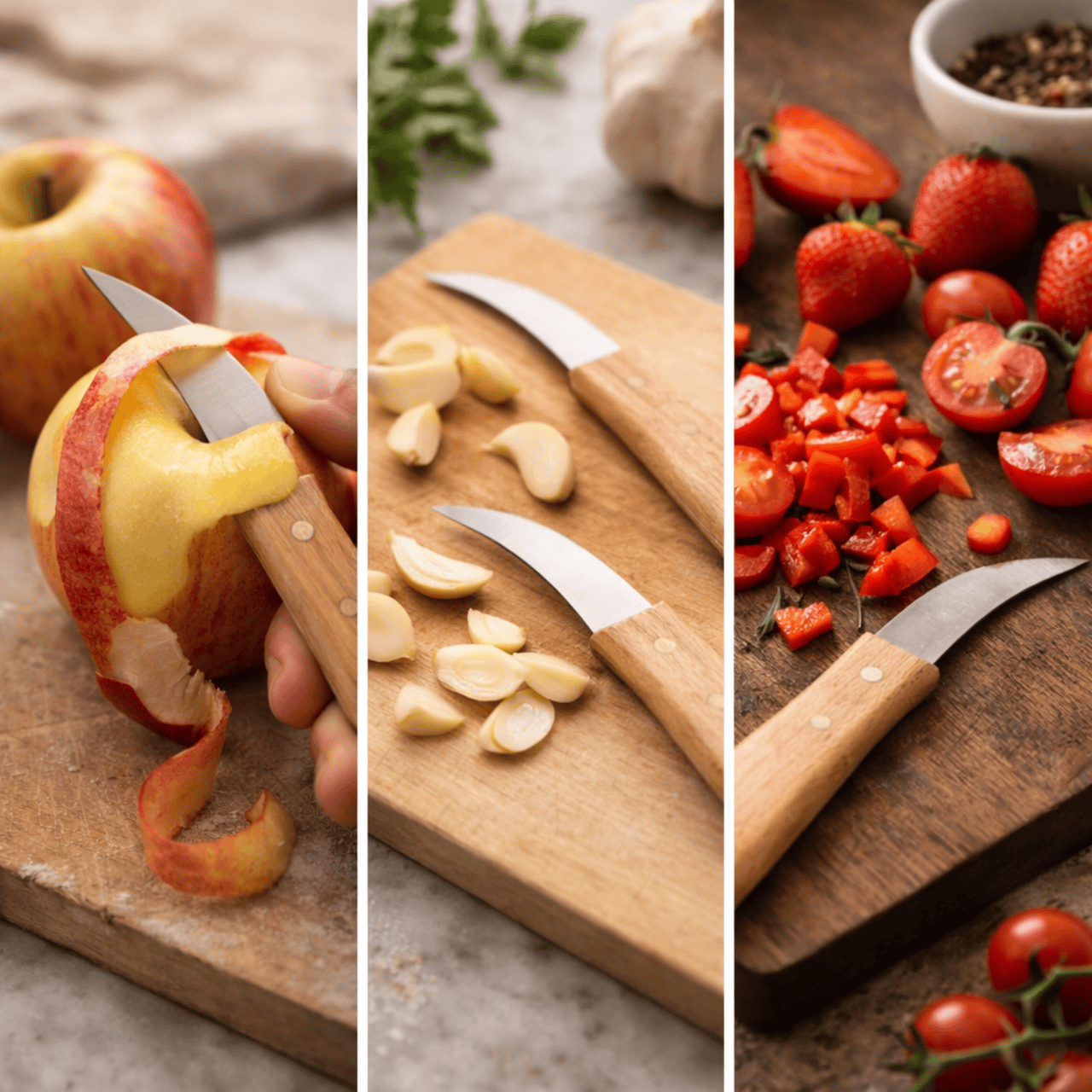 Nirosta Schilmes Schilmesjes – set van 2 met houten handvat