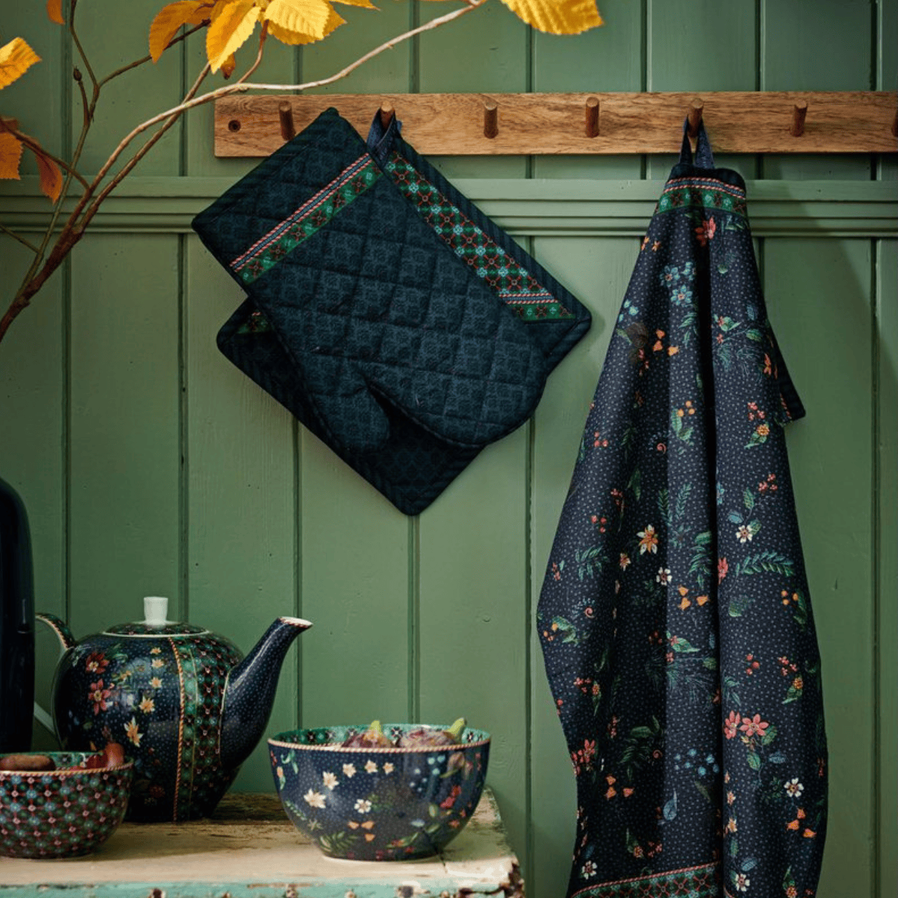 Pip Studio Ovenwant Ovenwant Katoen - 29 cm |  Berry Blues Blue