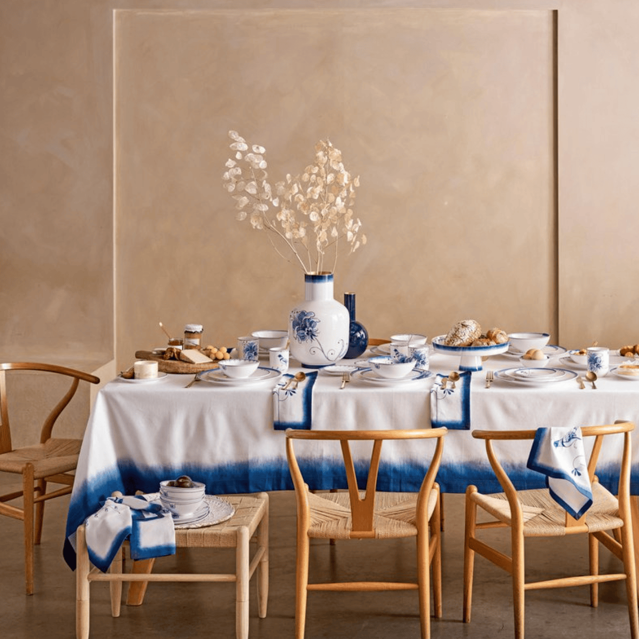 Pip Studio Vaas Vaas Blauw Metaal - 36 cm | Pip & the Blue Bird