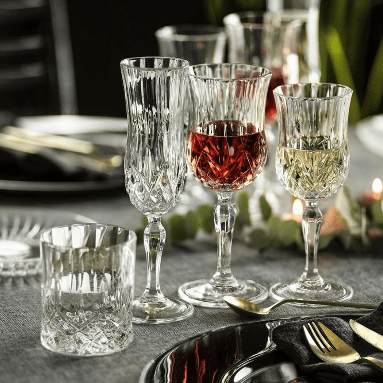 RCR - Cristalleria Italiana Karaf-Glazenset RCR Opera Wijnglazen &amp; Karaf – 7-delige set