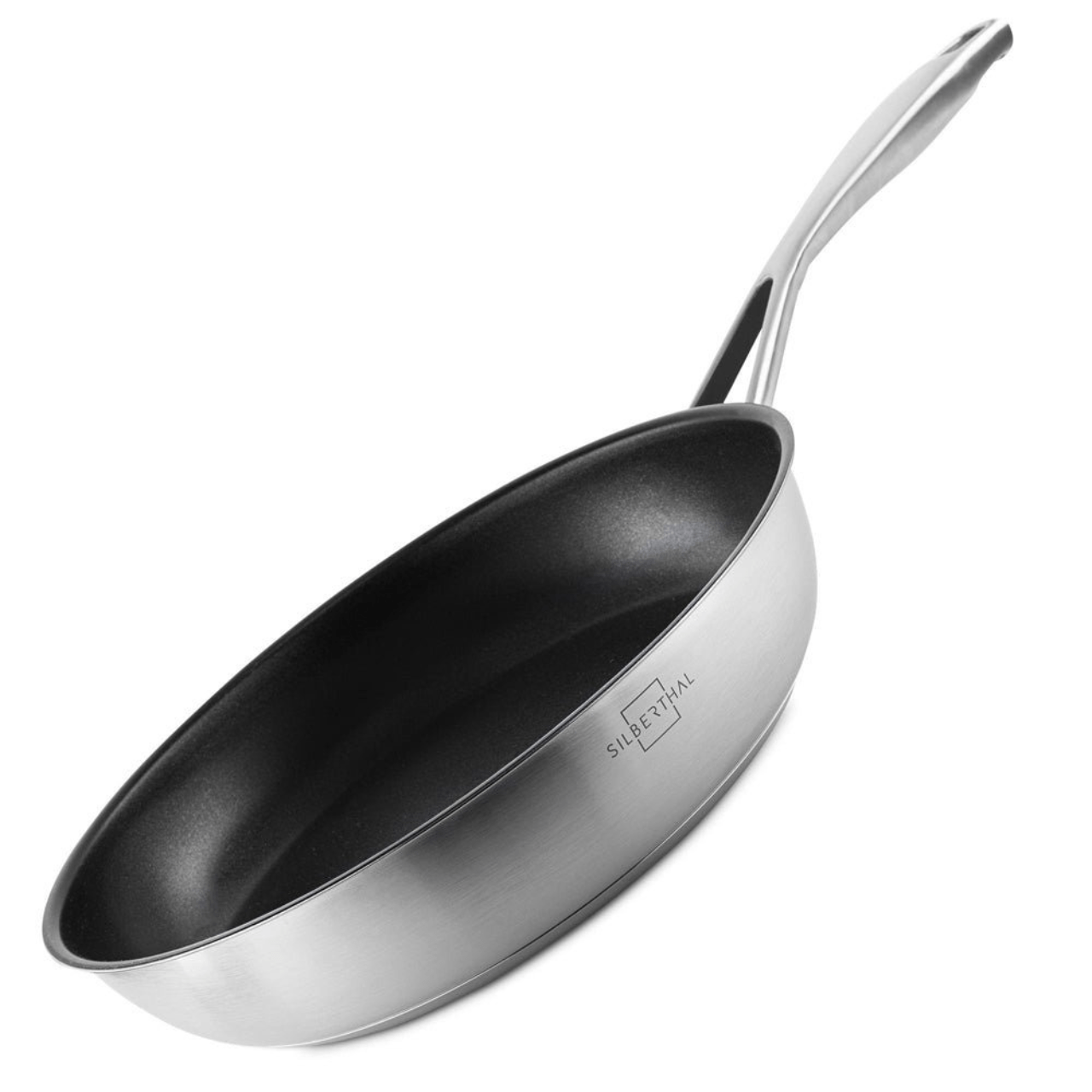 Silberthal Braadpan Braadpan met Antiaanbaklaag - 28cm - Roestvrij Staal