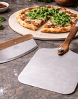 Silberthal Pizzaset Pizzaset - 3-delig – Pizzasteen Ø35, RVS Schep & Pizzames
