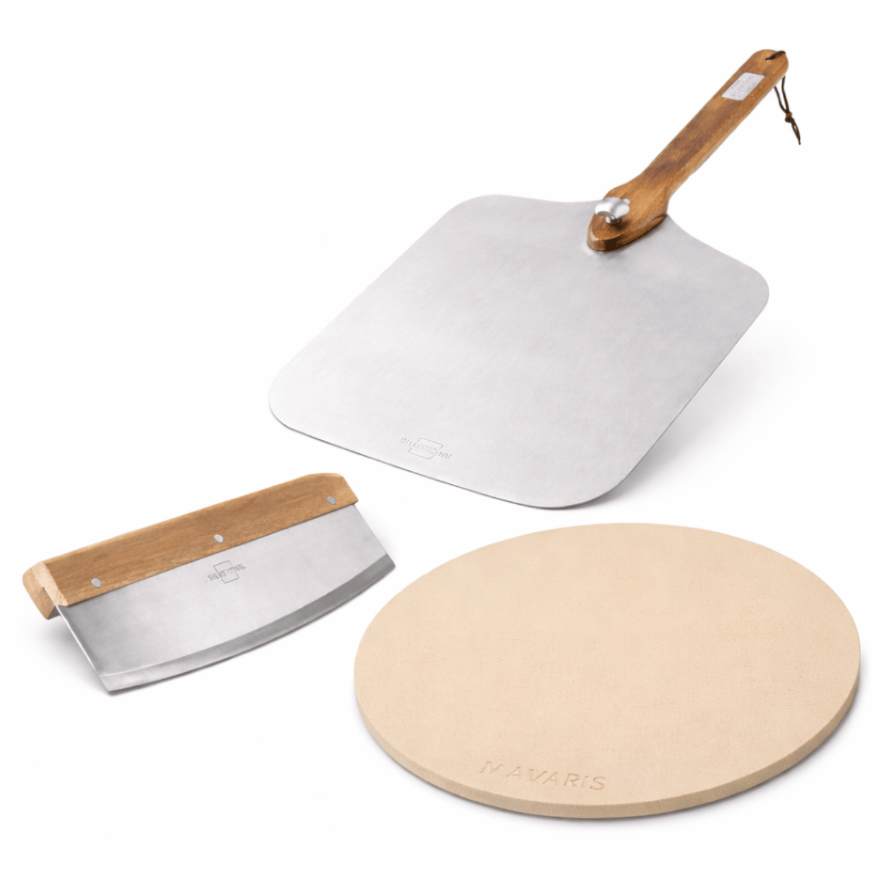 Silberthal Pizzaset Pizzaset - 3-delig – Pizzasteen Ø35, RVS Schep & Pizzames