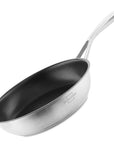 Silberthal Wokpan Braadpan met Antiaanbaklaag - 24cm - Roestvrij Staal