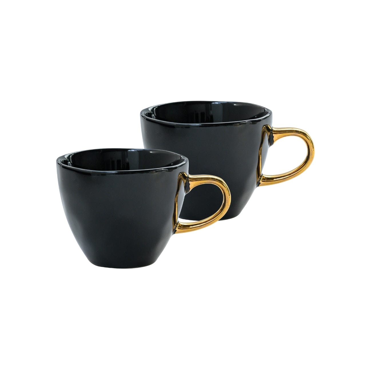 Urban Nature Culture Koffie- en Theemokken Koffie & Theekop 20cl- 2-delige set - Zwart | Good Morning