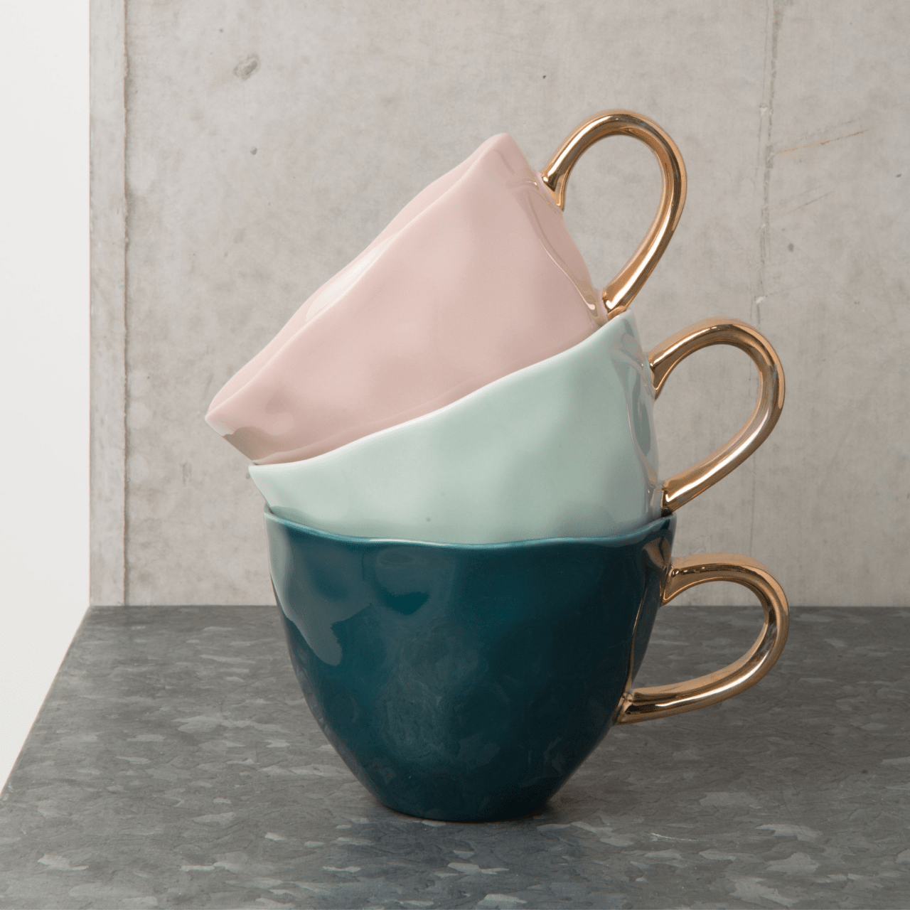 Urban Nature Culture Koffie- en Theemokken Koffie & Theekop 35cl - Turkoois | Good Morning