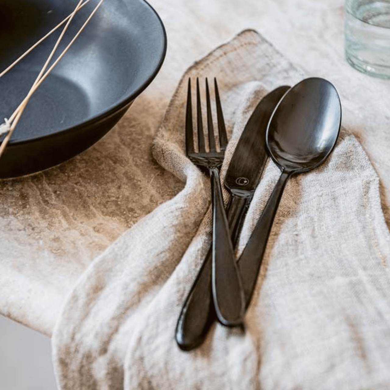 vtwonen Gebaksvorken Gebaksvorkjes – 6-delige set | Mat Zwart