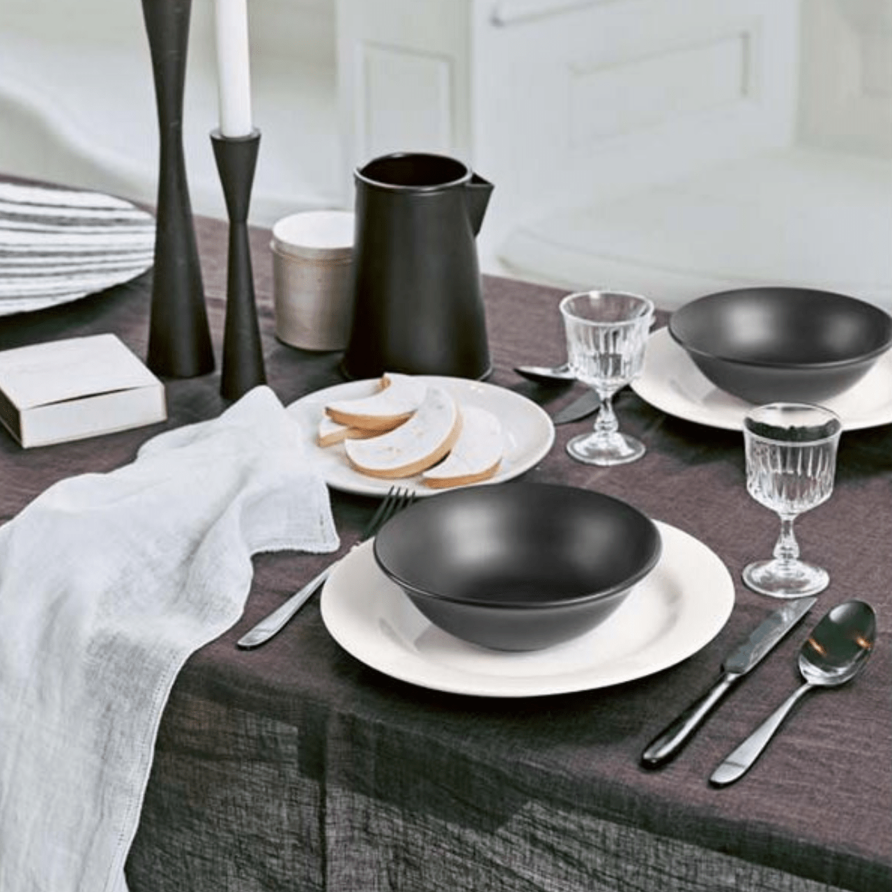 vtwonen Gebaksvorken Gebaksvorkjes – 6-delige set | Mat Zwart