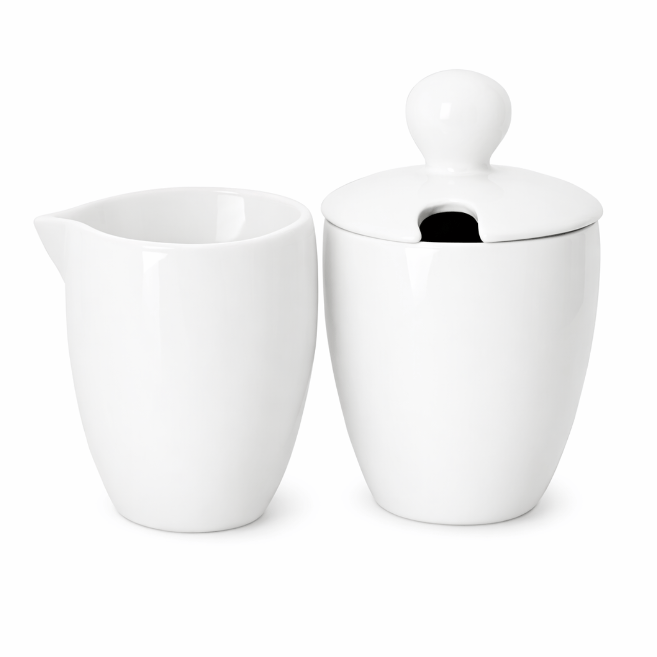 vtwonen Suikerpot en Melkkan Suiker- en Melkset - 2-delig - Porselein | Wit