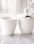 vtwonen Suikerpot en Melkkan Suiker- en Melkset - 2-delig - Porselein | Wit