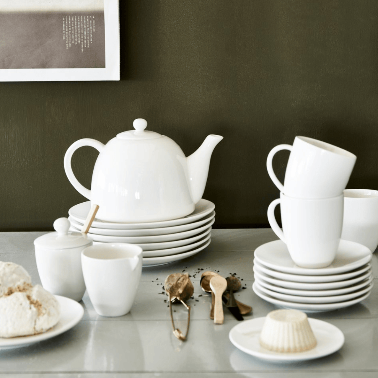 vtwonen Suikerpot en Melkkan Suiker- en Melkset - 2-delig - Porselein | Wit