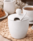 vtwonen Suikerpot Suikerpot 150ml - Poselein | Wit