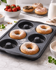 Zenker Bakvorm Donutvorm – 6 donuts (36×26 cm) -  Siliconen glasvezel