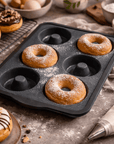 Zenker Bakvorm Donutvorm – 6 donuts (36×26 cm) -  Siliconen glasvezel