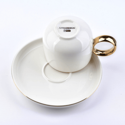 Affekdesign Koffie- en Theemokken Cappuccino kop met schotel - 27cl | Grace