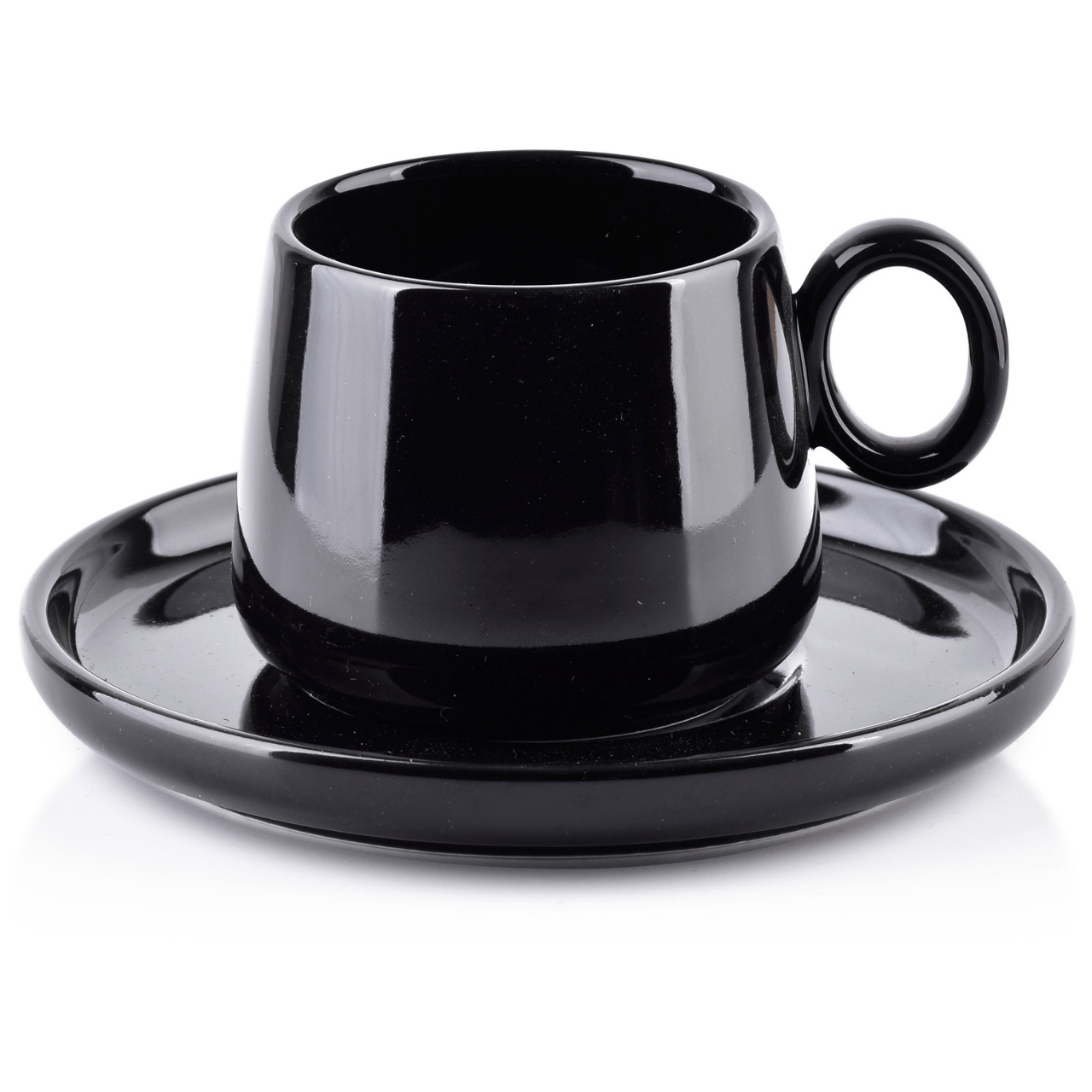 Affekdesign Koffie- en Theemokken Espressokop met schotel - 140ml - 4-delige set | Alisa