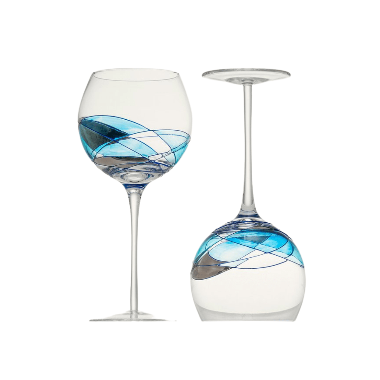 Antoni Barcelona Glass Wijnglazen Wijnglazen -2-delige set - Blauw