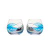Wijnglazen bol -2-delige set - 62cl | Blauw