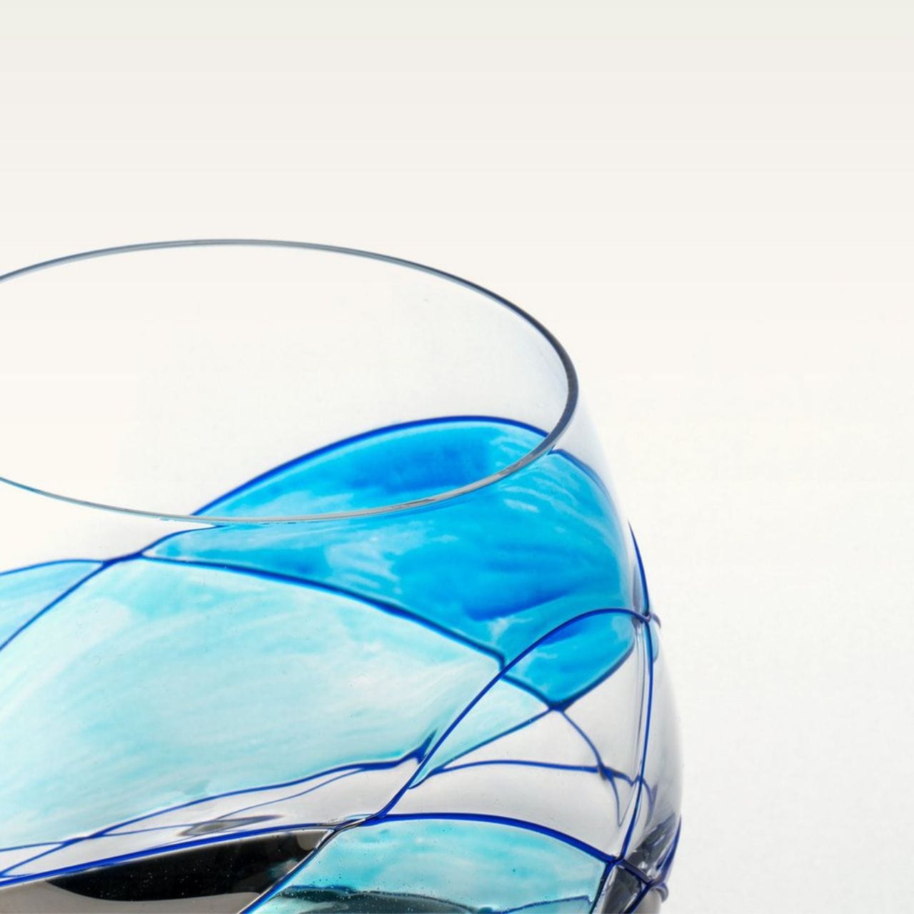 Antonio Barcelona Glass Wijnglazen Wijnglazen -2-delige set | Blauw