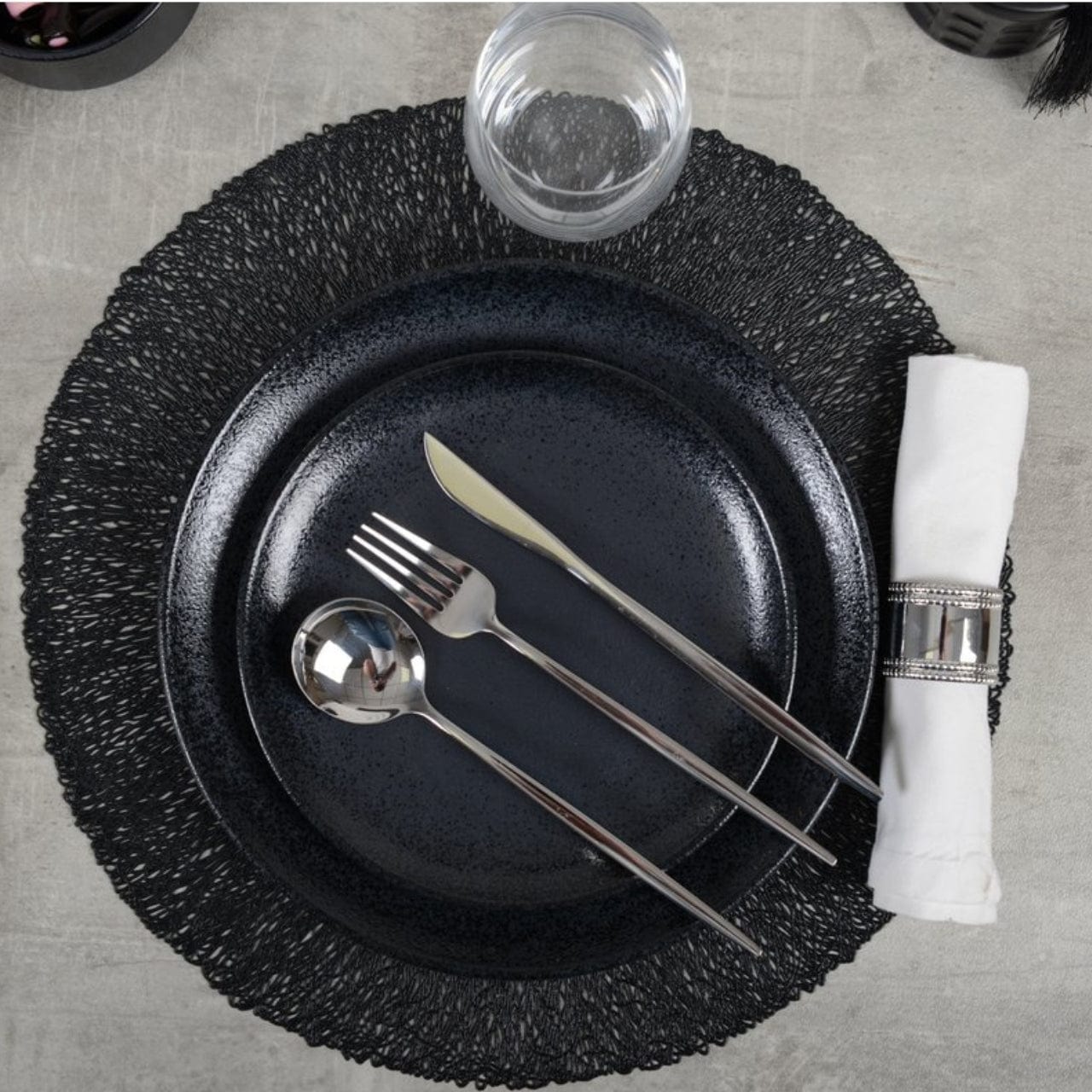 Aulica Borden Entreebord 21cm - 2-delige set | Zwart