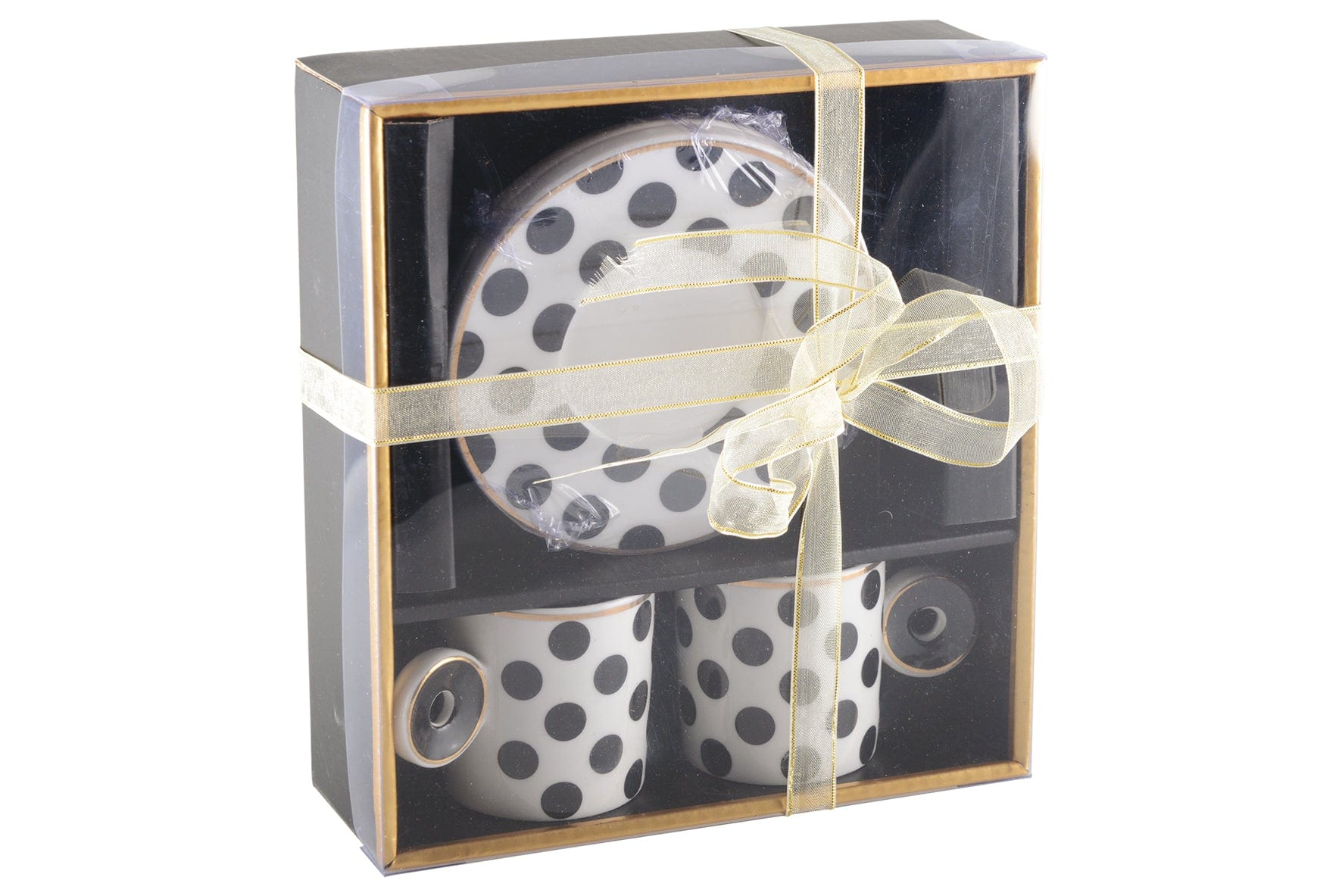 Aulica Koffie- en Theemokken Espressokopjes retro - 4-delige set