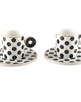 Aulica Koffie- en Theemokken Espressokopjes retro - 4-delige set