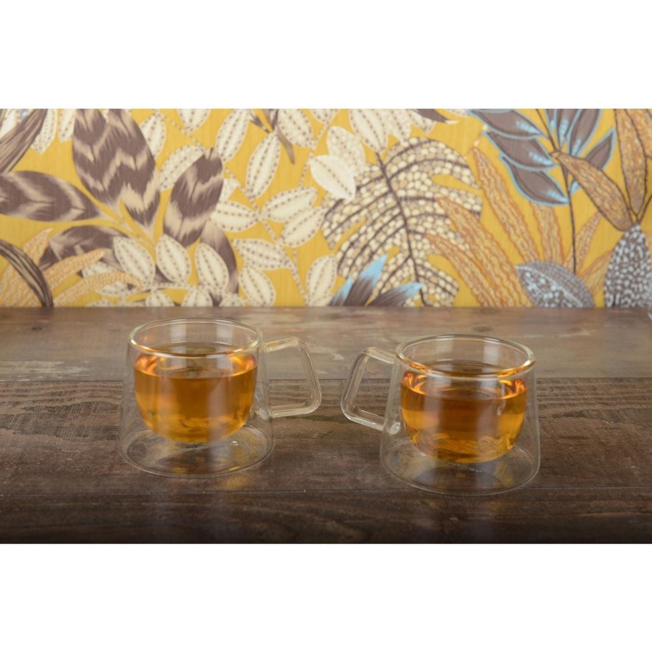 Aulica Koffie- en Theemokken Koffie- & theekop 250ml - 2-delige set - Dubbelwandig