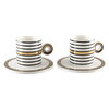 Koffiekop retro - 4-delige set - Stripes
